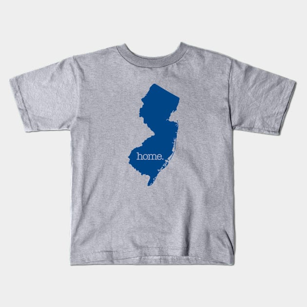 NEW JERSEY IS HOME Kids T-Shirt by LILNAYSHUNZ